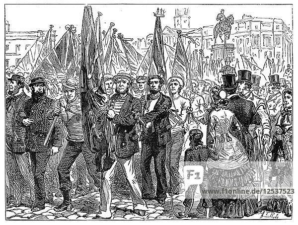 Demonstration von Matrosen  19. Jahrhundert  (1900). Künstler: Unbekannt