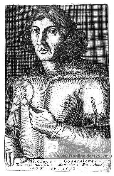 Nicolas Copernicus  Polish astronomer and mathematician. Artist: Unknown