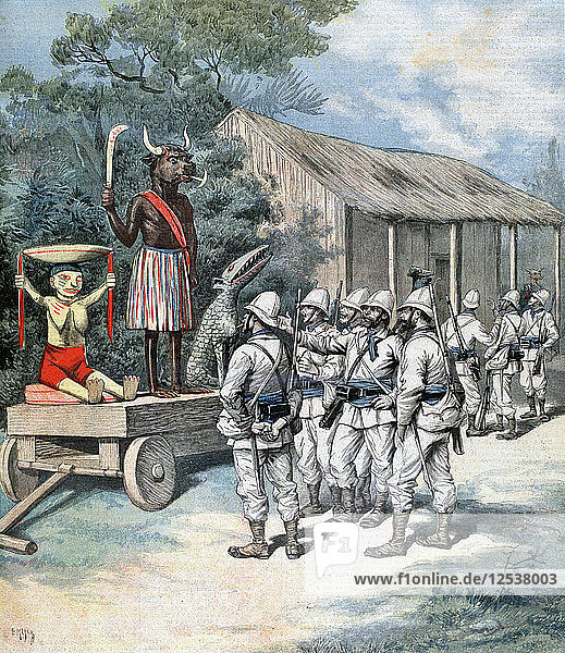 Das Idol des Krieges  Kana  Dahomey  Afrika  1892. Künstler: Henri Meyer