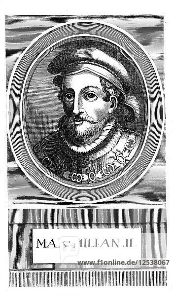 Maximillian II.  Kaiser des Heiligen Römischen Reiches von 1564-1576. Künstler: Unbekannt