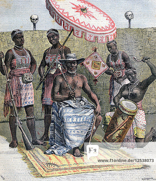 Behanzin King of Dahomey 1892. Artist: Henri Meyer