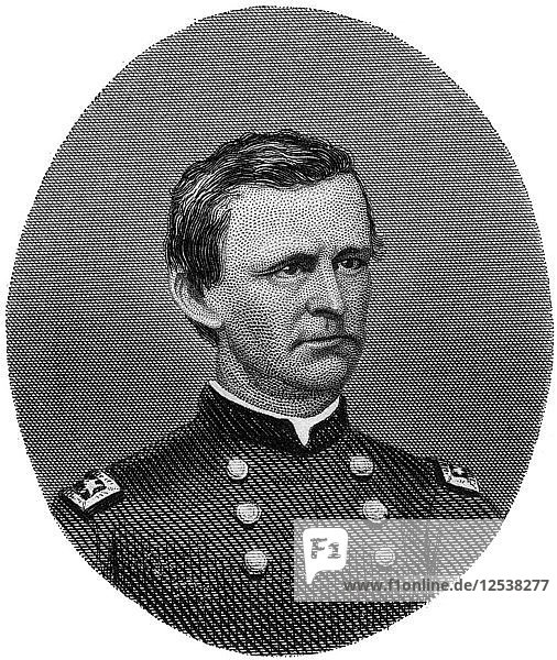 Wesley Merritt  Union Army general  1862-1867.Artist: J Rogers