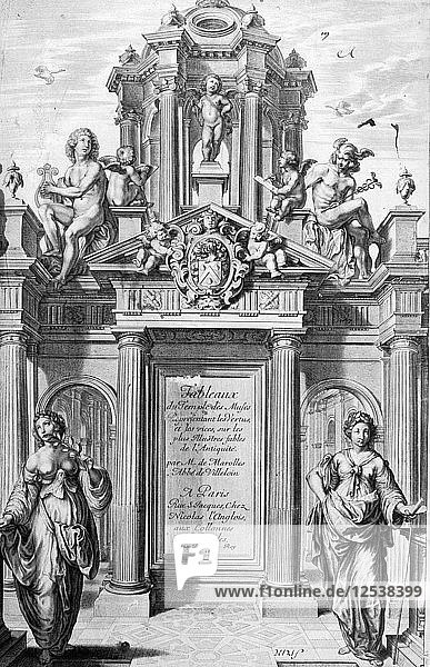 Frontispiz von Tableaux du Temple des Muses  1655. Künstler: Michel de Marolles