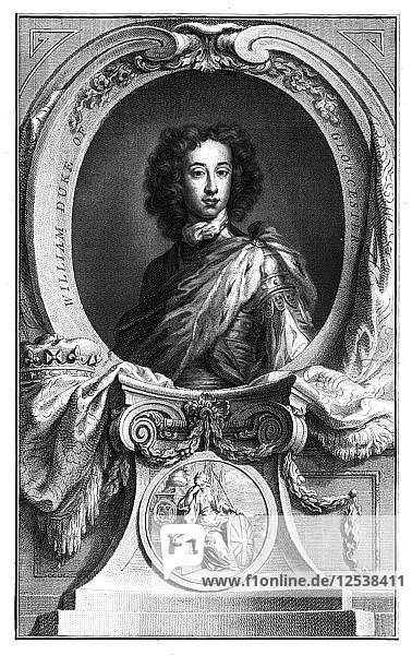 William  Herzog von Gloucester  (1689-1700)  1745 Künstler: Houbraken