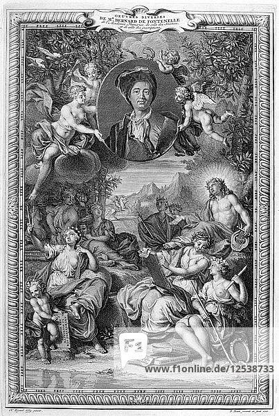 Bernard de Fontenelle  1728-1729. Künstler: Bernard Picart