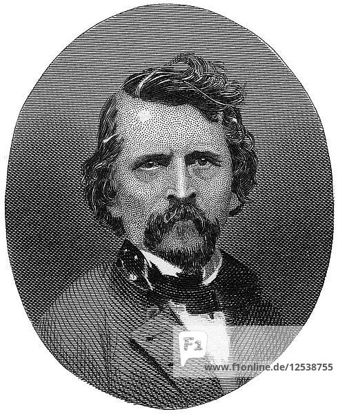 Earl van Dorn  Confederate major-general  1862-1867.Artist: J Rogers