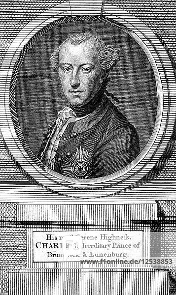 Karl Wilhelm Ferdinand  Herzog von Braunschweig  (1735-1806). Künstler: Unbekannt
