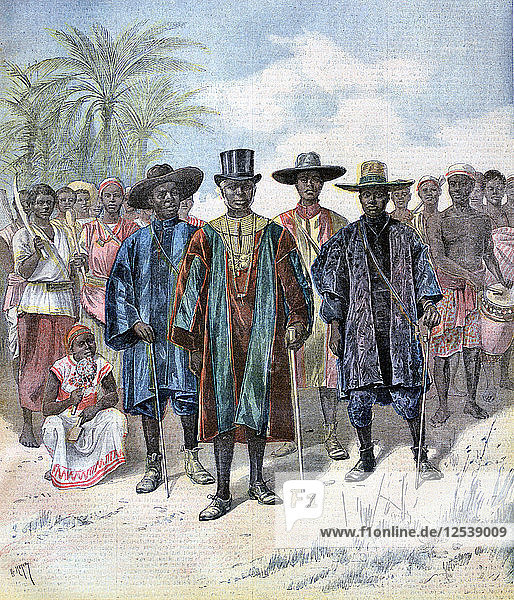 Dahomeans  1893. Künstler: Henri Meyer