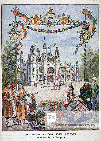 Der bulgarische Pavillon auf der Weltausstellung von 1900  Paris  1900. Künstler: Unbekannt
