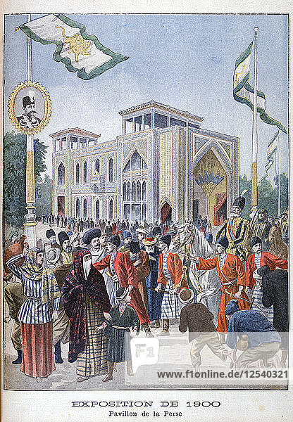 Der persische Pavillon auf der Weltausstellung von 1900  Paris  1900. Künstler: Unbekannt