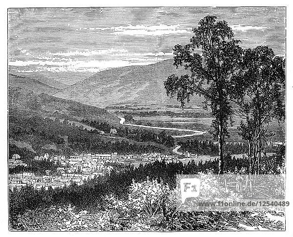 Blick in Braemar  Schottland  um 1888. Künstler: Unbekannt