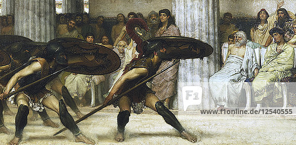 Der Pyrrhus-Tanz  1869. Künstler: Sir Lawrence Alma-Tadema
