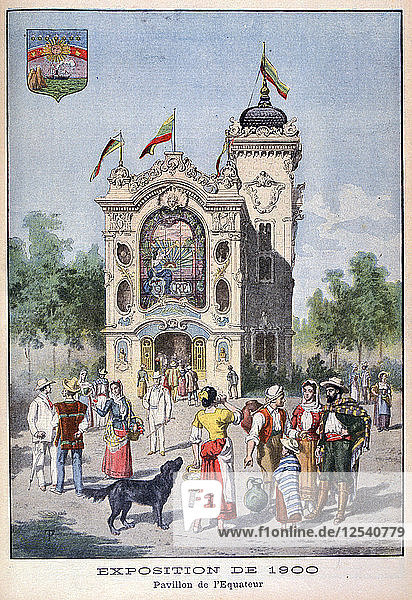 Der ecuadorianische Pavillon auf der Weltausstellung von 1900  Paris  1900. Künstler: Unbekannt