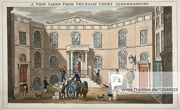 Fountain Court  Aldermanbury  City of London  1830. Künstler: Anon