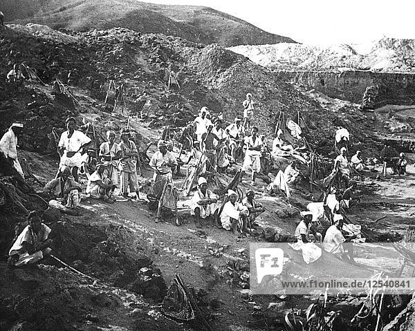 Goldmine  Korea  um 1900. Künstler: Unbekannt