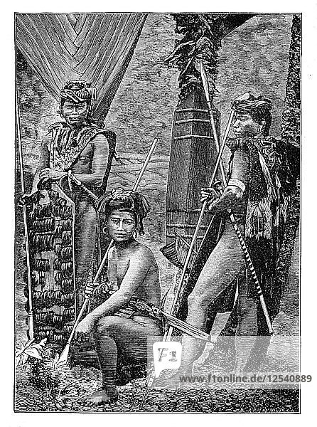 A group of Dyaks c1900. Artist: Unknown