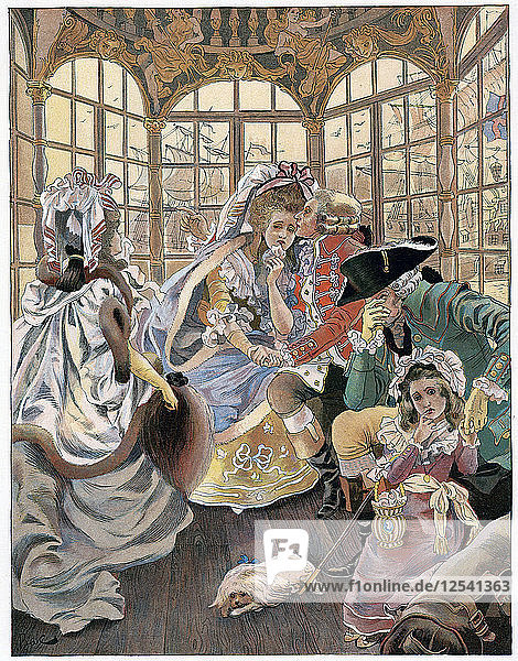 Die Emigration während der Revolution,  18. Jahrhundert,  ca. 1880-1950.Künstler: Ferdinand Sigismund Bac