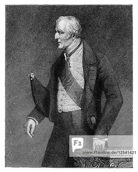 Arthur Wellesley  1st Duke of Wellington  britischer Soldat und Staatsmann  Mitte des 19. Jahrhunderts  (um 1888). Künstler: Unbekannt