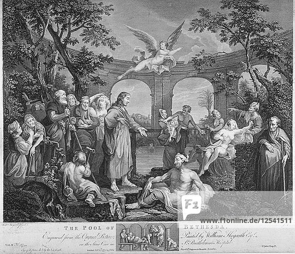 Der Teich von Bethesda  1772. Künstler: Unbekannt