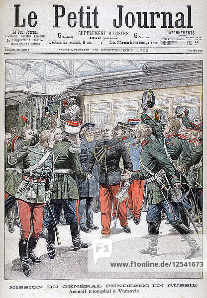 General Pendezecs diplomatische Mission in Russland  1903. Künstler: Unbekannt