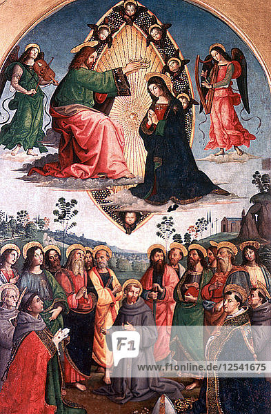 The Coronation of the Virgin  c1503. Artist: Bernardino Pinturicchio