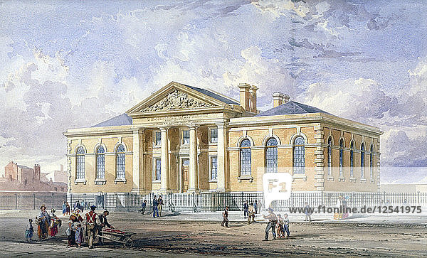 Lambeth Ragged School  Newport Street  Lambeth  London  1851. Künstler: Anon