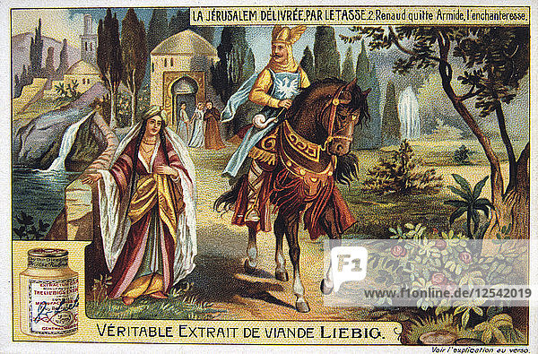 La Jerusalem deliveree par le Tasse  Renaud leaves Armide  the enchantress. 19th Century. Artist: Unknown