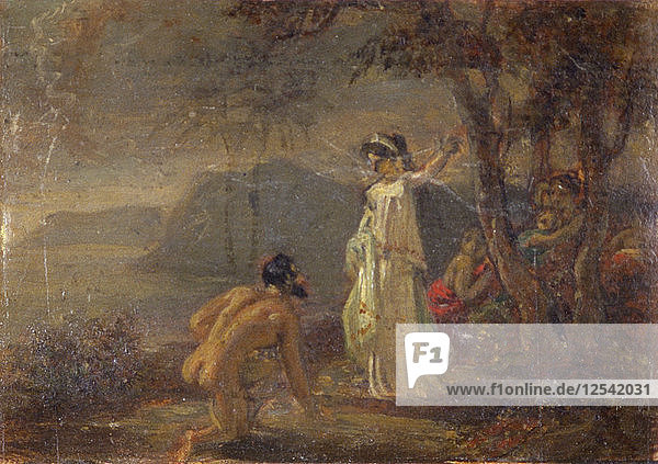 Odysseus und Nausikaa  um 1772-1845. Künstler: Robert Smirke