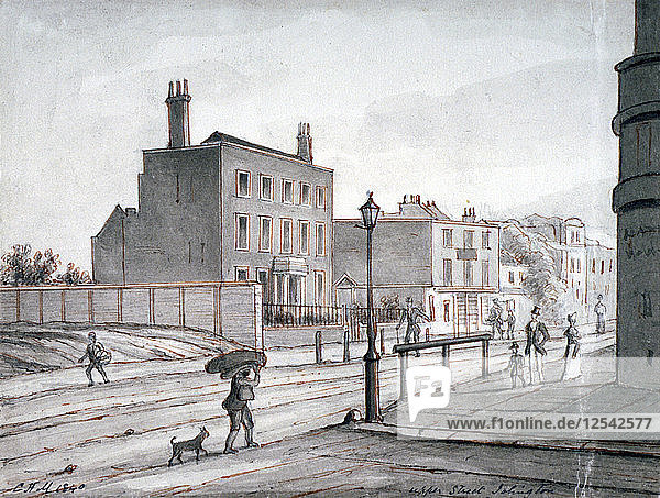 Ansicht der Upper Street  Islington  London  1840. Künstler: CH Matthews