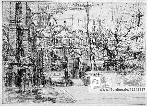 Ansicht des Masters House am Inner und Middle Temple  City of London  1897. Künstler: Percy Thomas