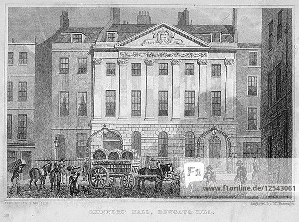 Skinners Hall  City of London  1830. Artist: MS Barenger