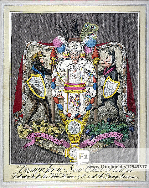 Entwurf für ein neues Wappen...  1821. Künstler: Anon