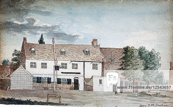 The Three Colts Inn  Hackney  London  um 1795. Künstler: Henry Vaughan
