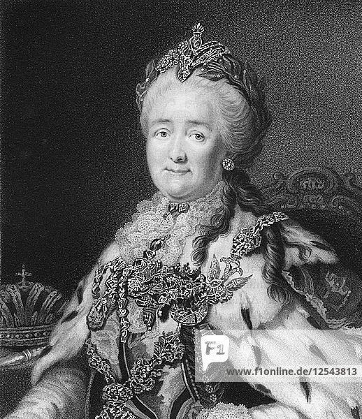 Kaiserin Katharina die Große von Russland  1836 Künstler: R. Woodman