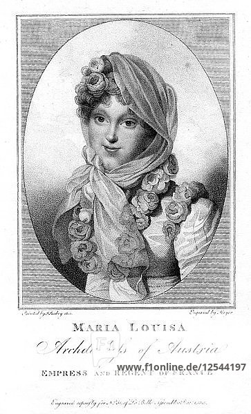 Maria Louisa  Erzherzogin von Österreich  1813.Künstler: Henri Meyer