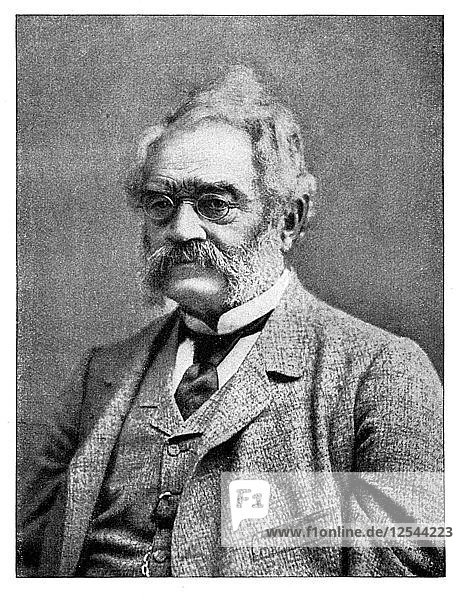 Ernst Werner von Siemens 19th century German inventor and industrialist  (1900). Artist: Unknown