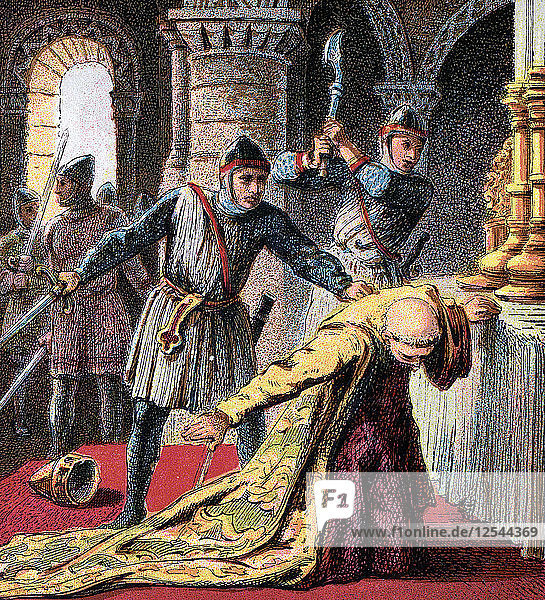 Murder Of Thomas A Becket  1170  (c1850). Artist: Unknown