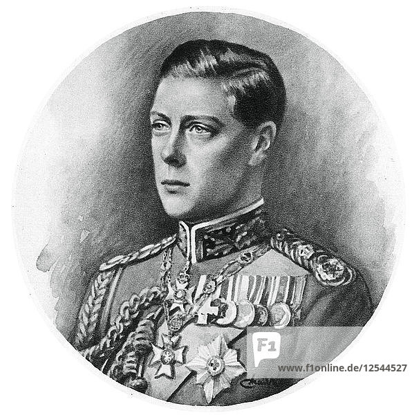 Edward VIII at the time of his abdication  11 December 1936  (1937). Artist: Unknown