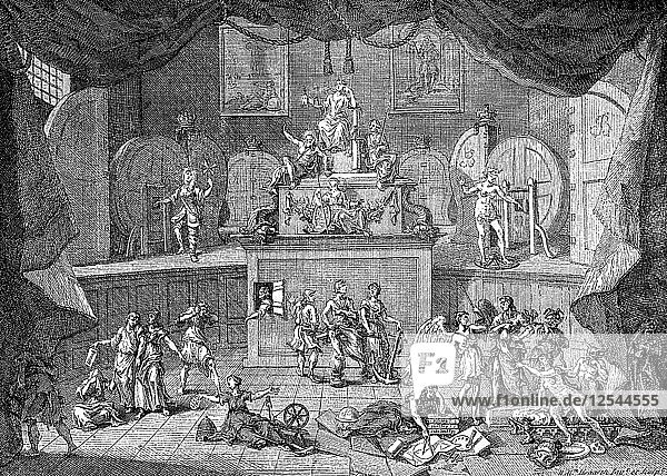 Die Lotterie  1721.Künstler: William Hogarth