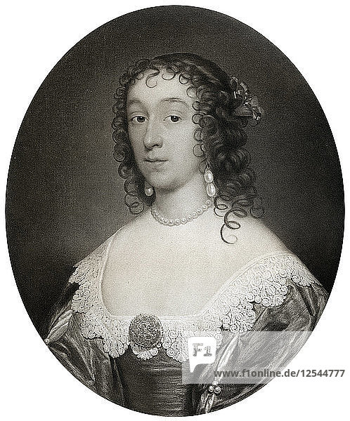 Mary Cromwell  Gräfin Fauconberg  dritte Tochter von Oliver Cromwell  17. Jahrhundert  (1899). Künstler: Unbekannt