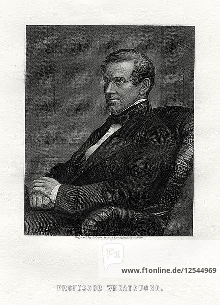 Charles Wheatstone (1802-1875)  britischer Physiker  19. Jahrhundert Künstler: C. Cook