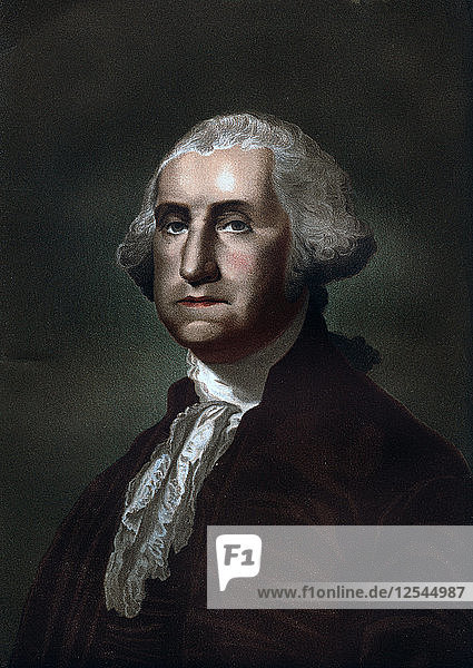 George Washington (1732-1799)  first president of the United States of America  1837. Artist: Unknown