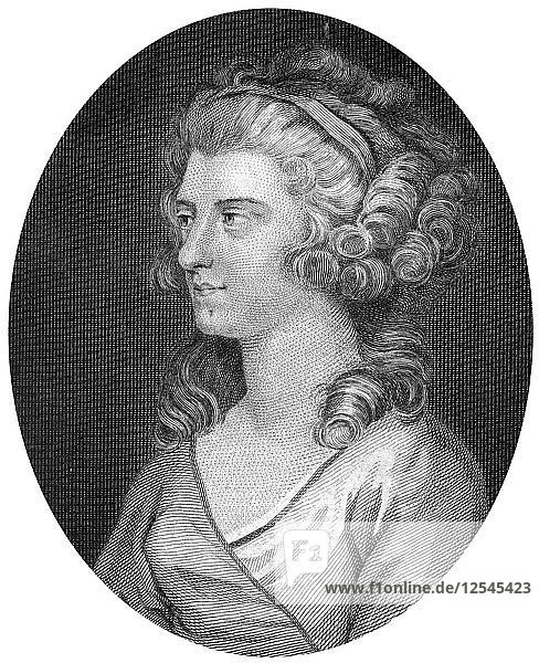 Frederica Charlotte von Preußen  Herzogin von York  1791.Künstler: J Baker