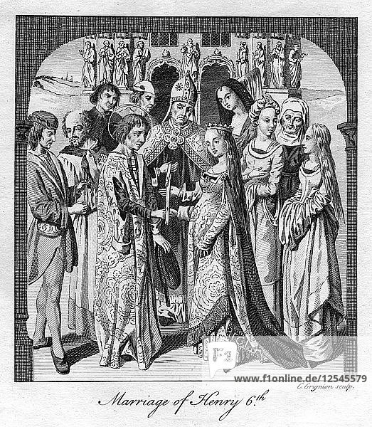 Hochzeit Heinrichs VI.  1445  (18. Jahrhundert)  Künstler: Charles Grignion