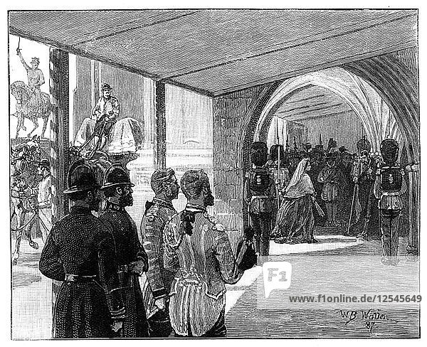 Die Eröffnung des Parlaments  Westminster  London  1866  Künstler: William Barnes Wollen