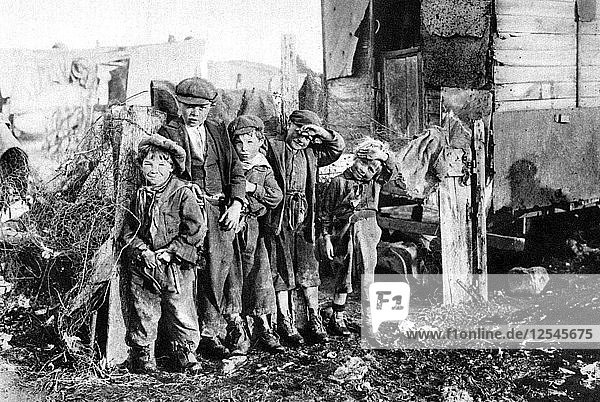 A group of street urchins Paris 1931. Artist: Ernest Flammarion