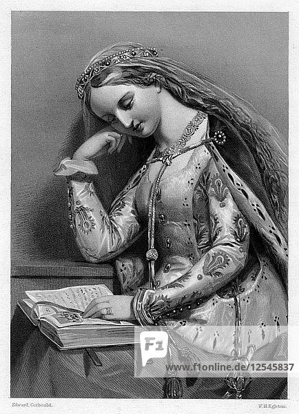 Elisabeth von York  Königingemahlin von König Heinrich VII. von England  (19. Jahrhundert) Künstler: WH Egleton