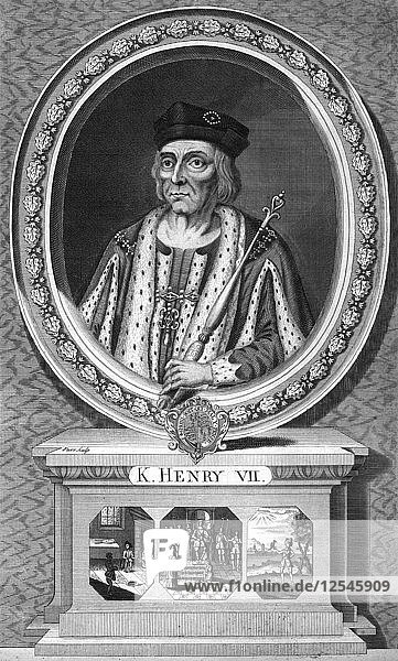 Heinrich VII.  König von England.Künstler: Parr