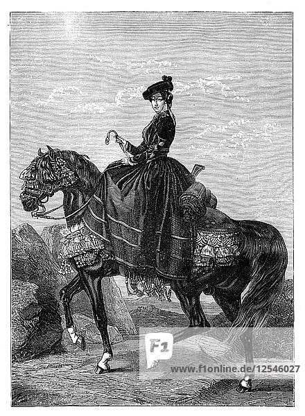 Kaiserin Eugenie de Montijo (1826-1920). Künstler: Unbekannt