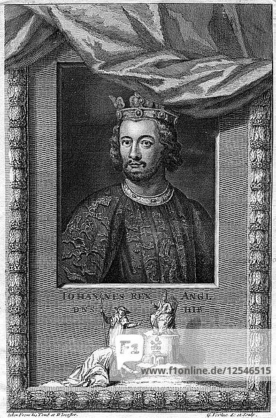 König Johann von England  (18. Jahrhundert). Künstler: George Vertue